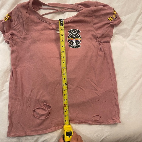 Chaser Open Back Love Peace Tee - Picture 6 of 7